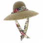 Natural Straw Allegre Wide Brim Hat - Traclet