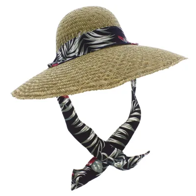 Natural Straw Pearl Wide Brim Hat - Traclet Reference: 5429 | Traclet Hat Shop