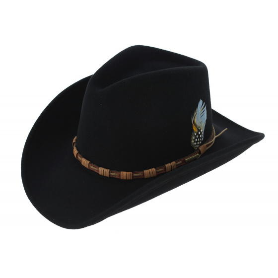Cowboy Hat - KEELINE Black