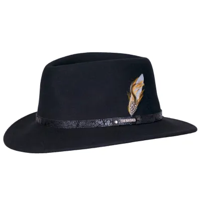 chapeau biscoe vitafelt noir Stetson  Reference : 199 | Chapellerie Traclet