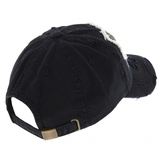 Casquette Strapback Classic America Coton Noir - Kbthos