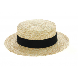 Natural Straw Boater Traclet