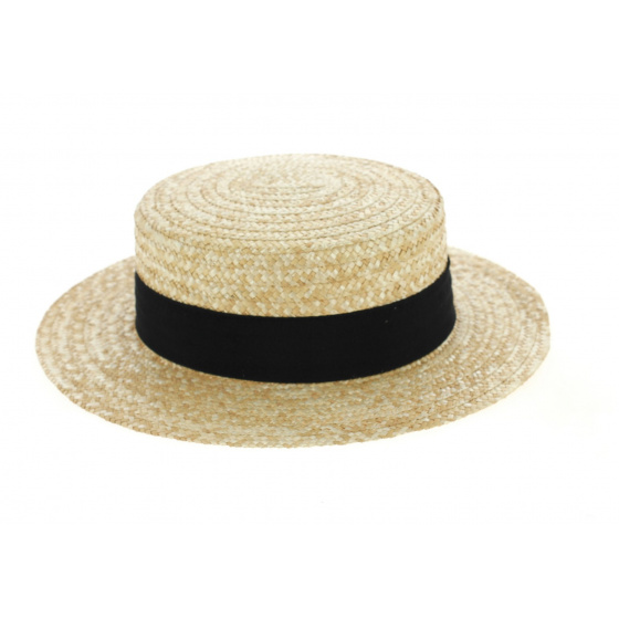 Natural Straw Boater Traclet Natural Straw Boater Traclet