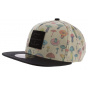 Mushroom Illustrated Strapback Cap Beige - Official
