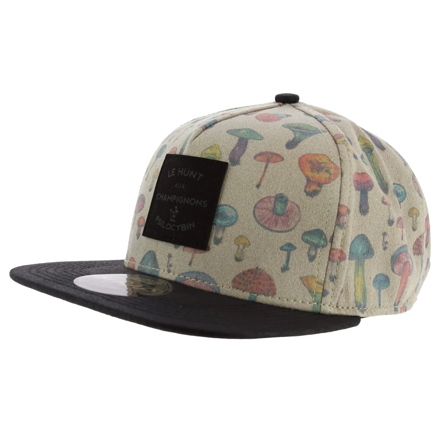 Mushroom Illustrated Strapback Cap Beige - Official Reference: 1844 | Chapellerie Traclet