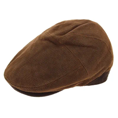 Flat leather Princeton Cap - Aussie Apparel Reference: 7590 | Traclet Hat Shop