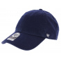 Navy Cotton Blank Strapback Baseball Cap - 47 Brand