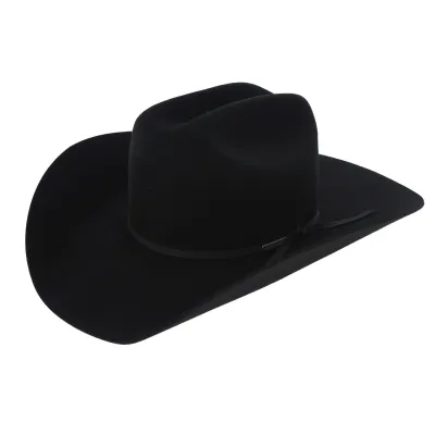 Chapeau Cowboy Cattleman Feutre Laine Noir - Stetson Reference : 7596 | Chapellerie Traclet