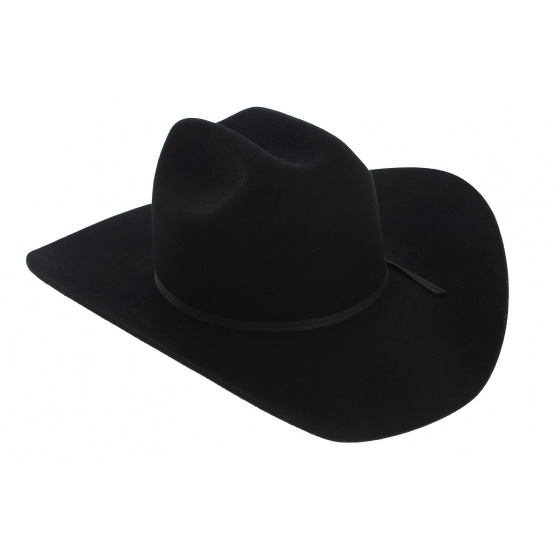 Black Wool Felt Cattleman Cowboy Hat - Stetson