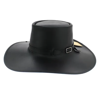 Wide brim leather hat - buy large size hat Reference: 7598 | Traclet Hat Shop