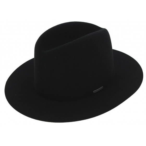 Black Wool Felt Badlands Traveller Hat - Stetson