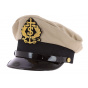 Captain Sydney Cotton Sailor Cap Beige - Traclet