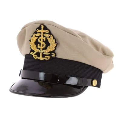 Casquette Marin Capitaine Sydney Coton Beige - Traclet Reference : 3373 | Chapellerie Traclet