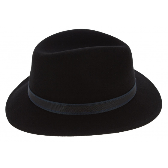 Black Wool Felt Traveller Stone Hat - Stetson Black Wool Felt Traveller Stone Hat - Stetson