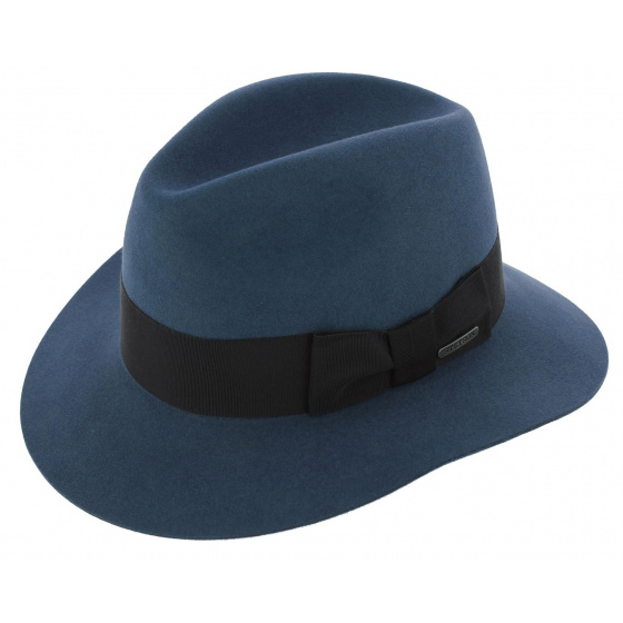 Stetson Blue Fur Felt Traveller Hat - Fury