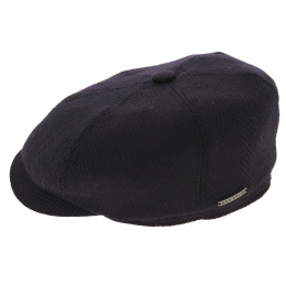 Stetson Newington Hatteras Cap Plum Wool