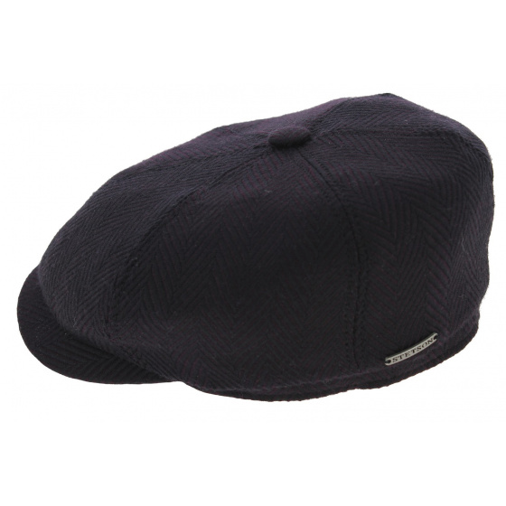 Stetson Newington Hatteras Cap Plum Wool