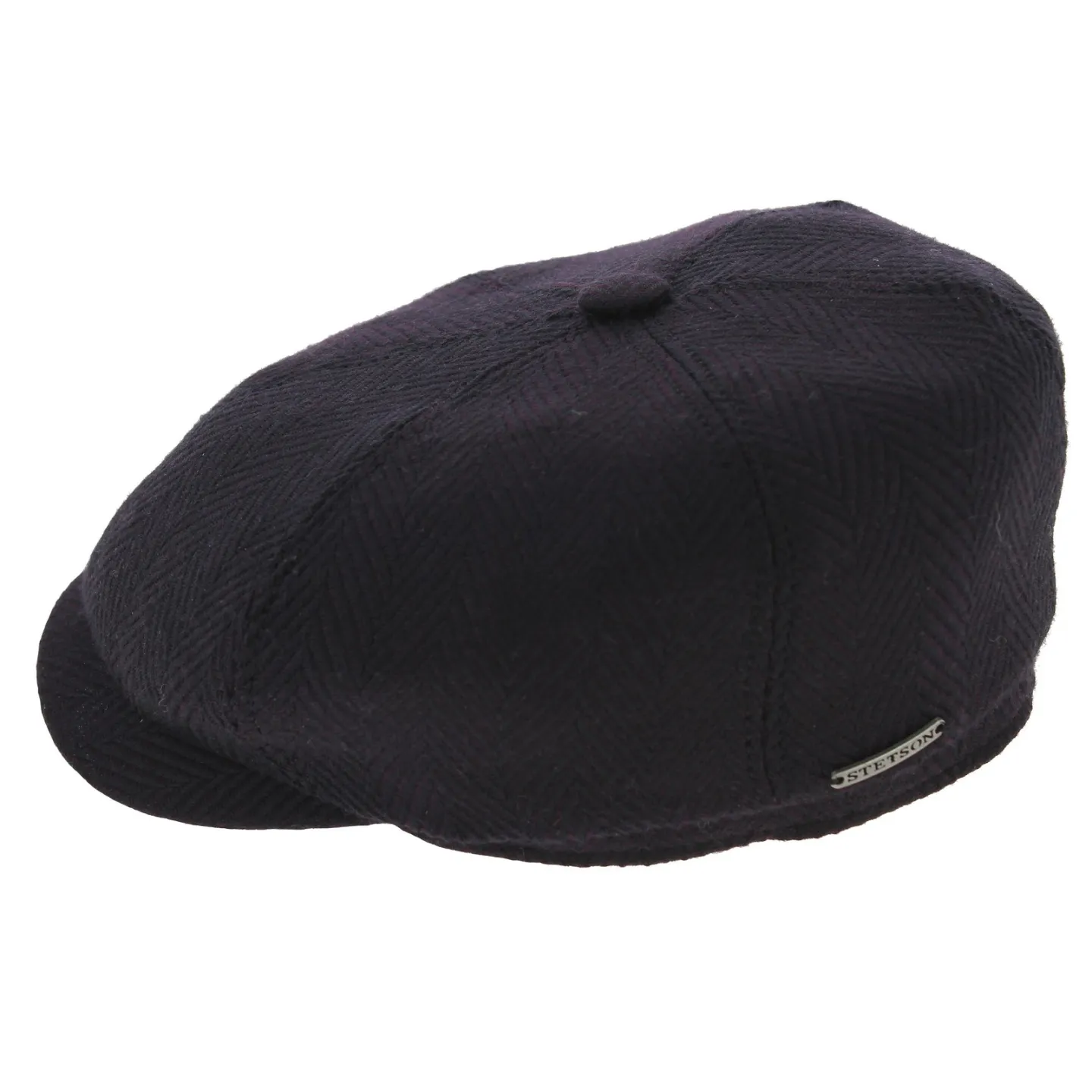 Stetson Newington Hatteras Cap Plum Wool Reference: 7603 | Traclet Hat Shop
