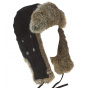 Chapka Winterfall Leather & Black Rabbit - Stetson