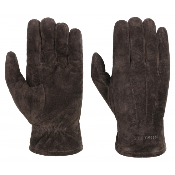 Brown Leather Glove By Stetson