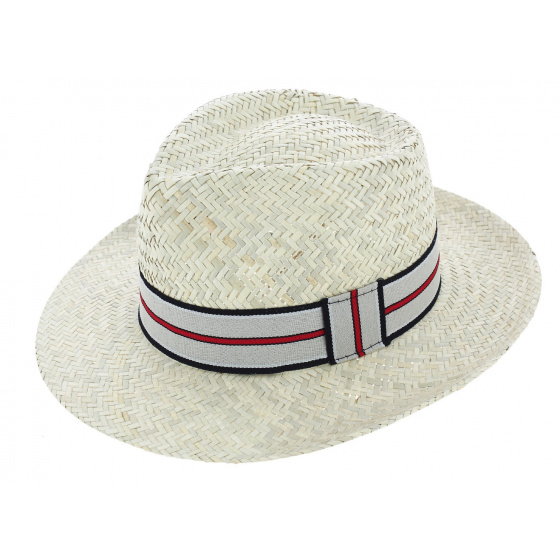 Hat fedora - Bleached straw Ibiza Reference : 3501 | Chapellerie Traclet