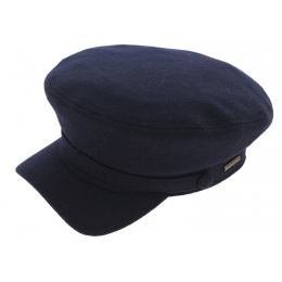 Riders Marine Cap Virgin Wool Navy - Stetson