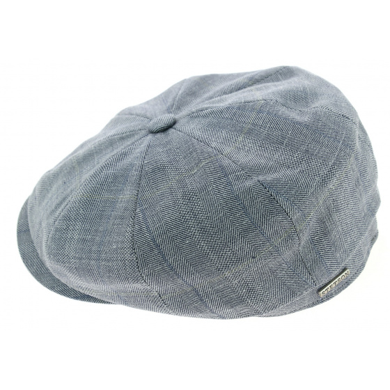 Hatteras Greyhound Silk & Linen Blue Cap - Stetson