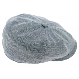 Casquette Hatteras Greyhound Soie & Lin Bleu - Stetson