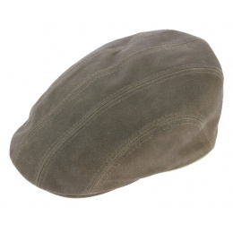 Fargo Flat Cap in Snake Pattern Lambskin Leather - Stetson