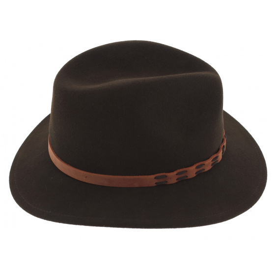 Chapeau Traveller Thompson Feutre Laine Marron - Stetson