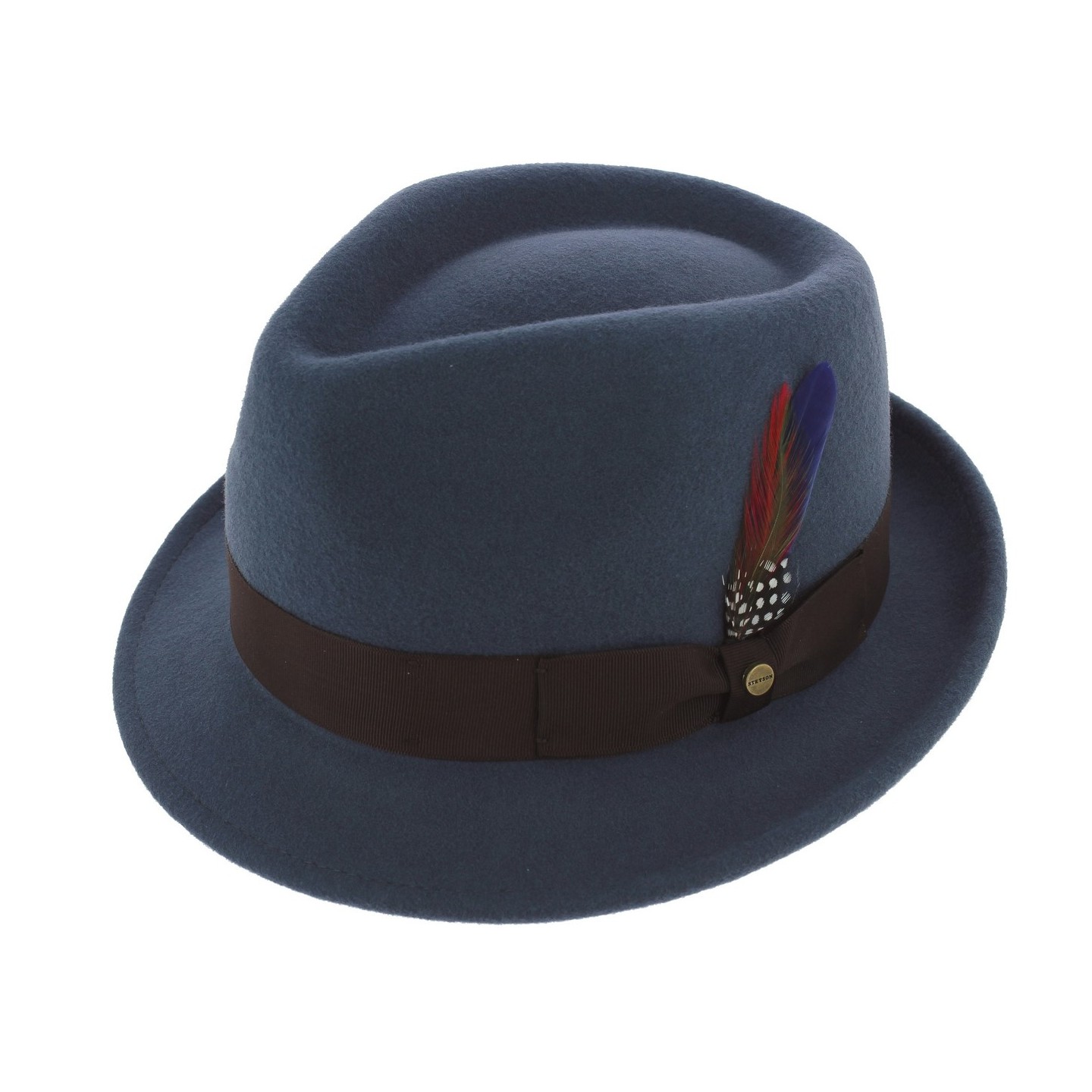 Chapeau Trilby Richmond Feutre Laine Bleu - Stetson