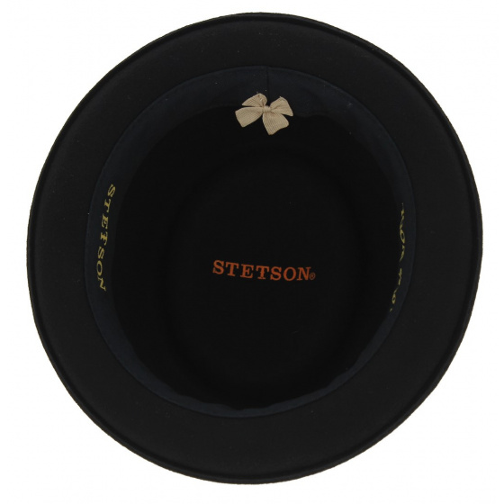 Chapeau PorkPie Pearl Feutre Laine Noir - Stetson Chapeau PorkPie Pearl Feutre Laine Noir - Stetson