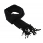 Black Wool Scarf Made In France - Traclet