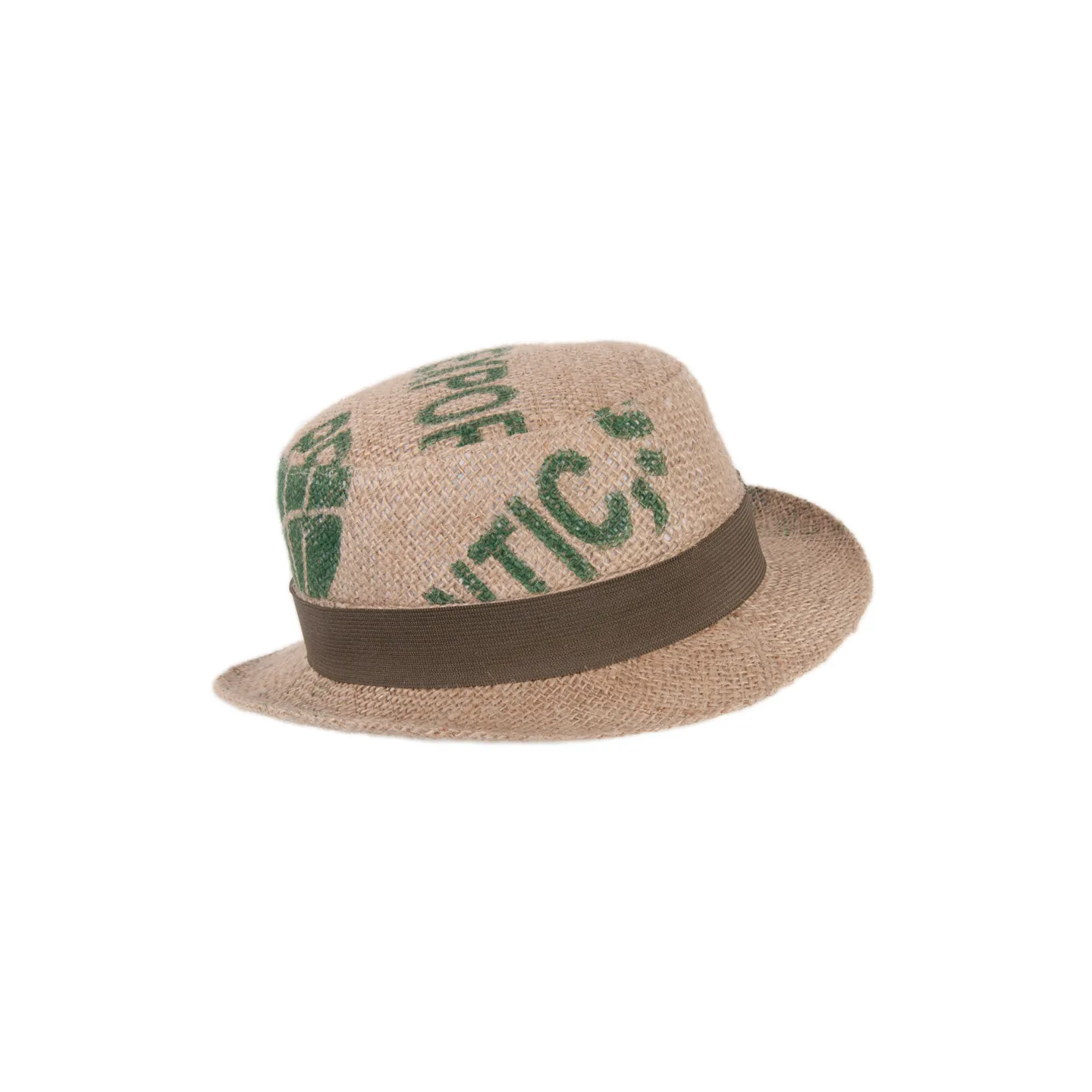 Chapeau melon bombon Toile de Jute Beige - ReHats Reference : 7616 | Chapellerie Traclet