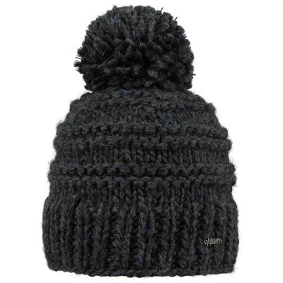 Black Jasmin Beanie with Pompom - Bats Reference: 2894 | Traclet Hat Shop