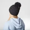 Bonnet Jasmin noir à Pompon - Bats Reference : 2894 | Chapellerie Traclet