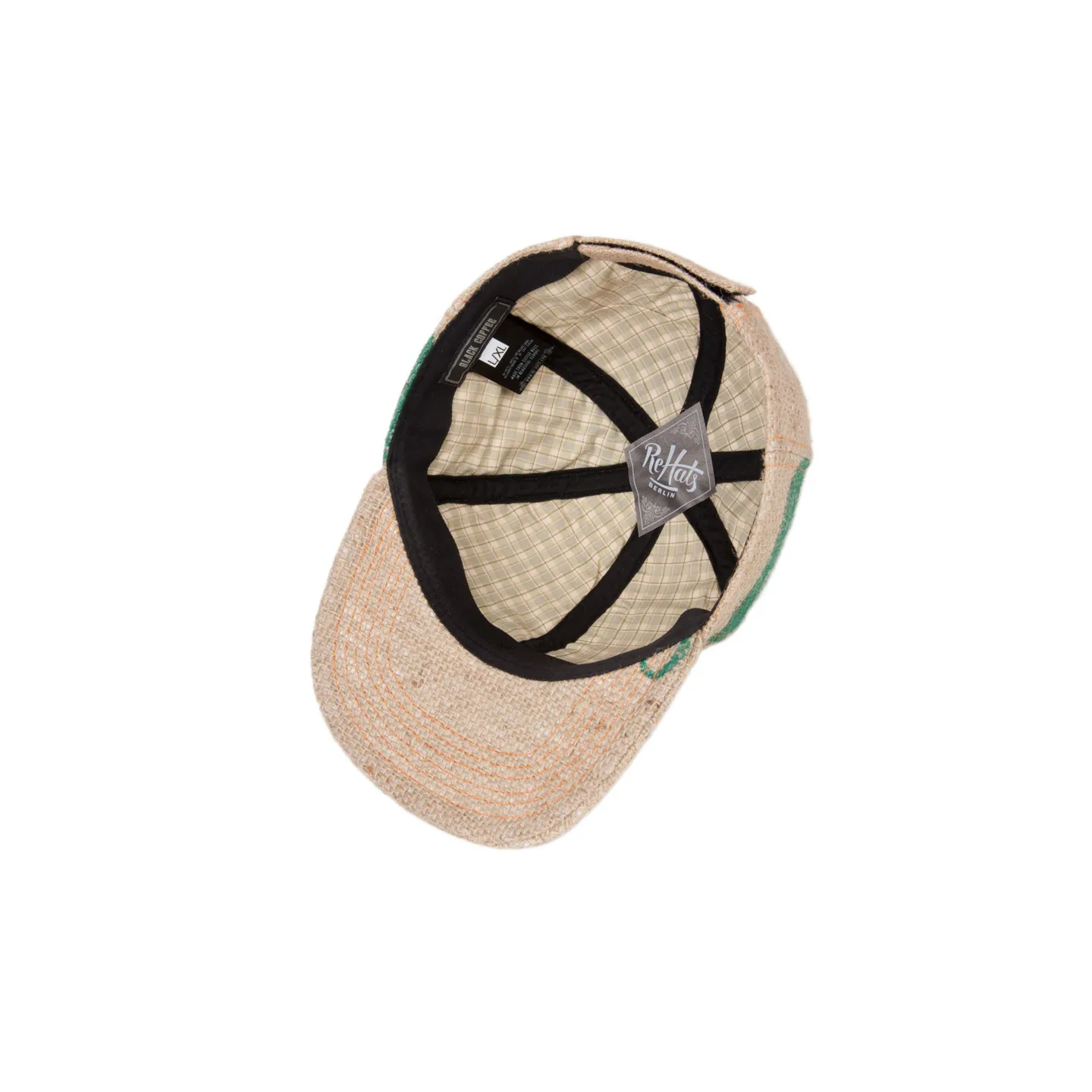 Casquette Strapback 5 panels Ristretto Jute - ReHats Reference : 7617 | Chapellerie Traclet