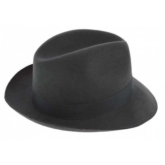 Borsalino Vanzina Fur Felt Hat Anthracite Borsalino Vanzina Fur Felt Hat Anthracite