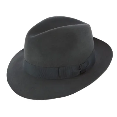 Chapeau Borsalino Vanzina Anthracite Reference : 50 | Chapellerie Traclet