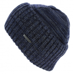 Wisconsin Wool Beanie with Cuff Blue - Stetson