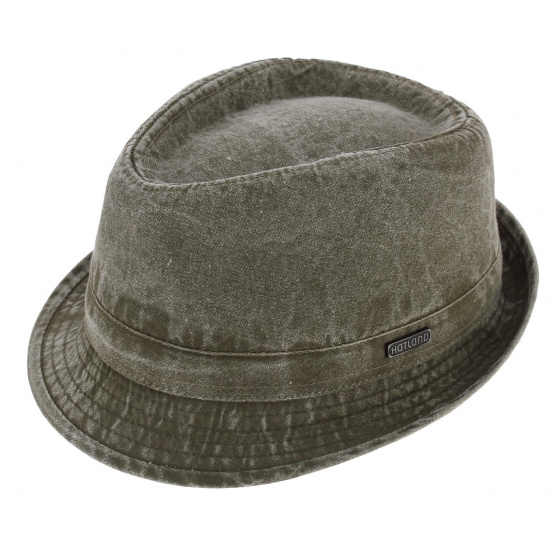Durango Trilby Hat Washed Cotton Khaki - Hatland