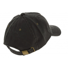Onan Black Strapback Baseball Cap - Hatland
