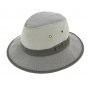 Gray Cotton Safari Lewa Hat UPF 50+ - Crambes