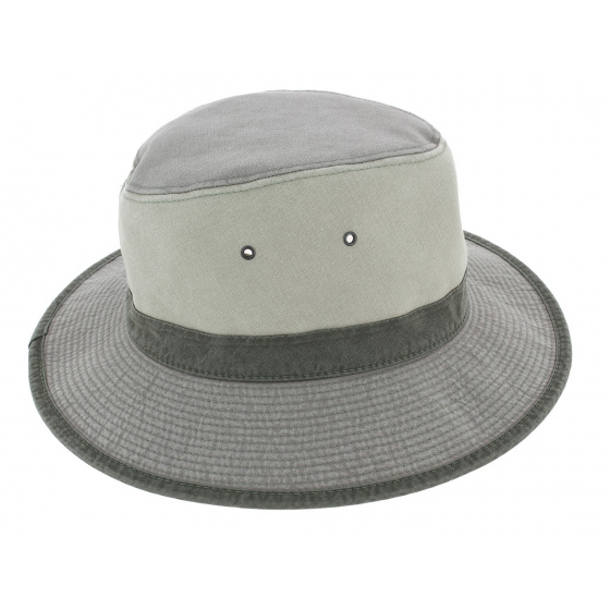 Grey Cotton Safari Lewa Hat UPF 50+ - Crambes Grey Cotton Safari Lewa Hat UPF 50+ - Crambes