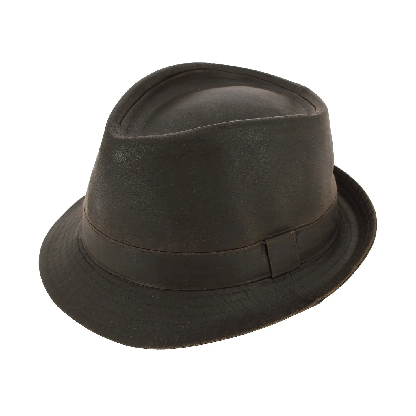 Chapeau Trilby Tycoon Coton Marron - Aussie Apparel