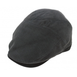 Brookvale Flat Cap Anthracite Leather - Aussie Apparel