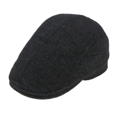 Duck Bill Cap Kingsway Wool Black - Göttmann Reference: 3477 | Traclet Hat Shop