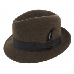 Tino Taupe Trilby Hat - Bailey