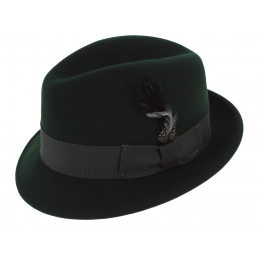 Chapeau tino vert sapin Trilby Bailey