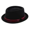 Chapeau Porkpie Impéria noir - Panizza Reference : 5797 | Chapellerie Traclet